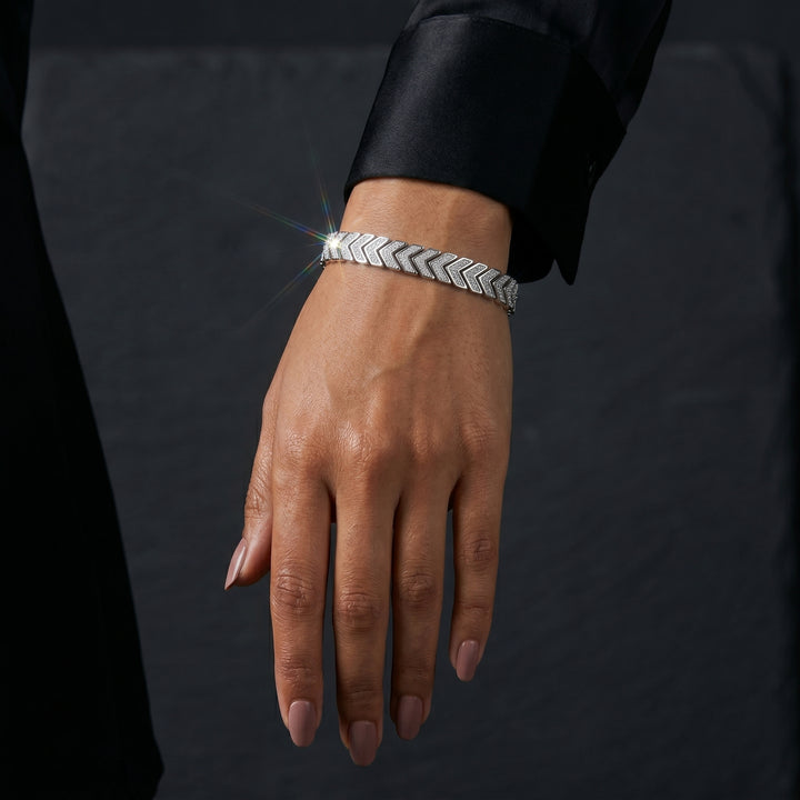 Chevron Crystal Bracelet — part of the Jashan Jewels Mehfil Bundle