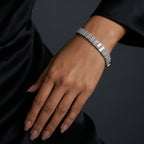 Emerald-cut Crystal Tennis Bracelet — part of the Jashan Jewels Ruby Edit bundle