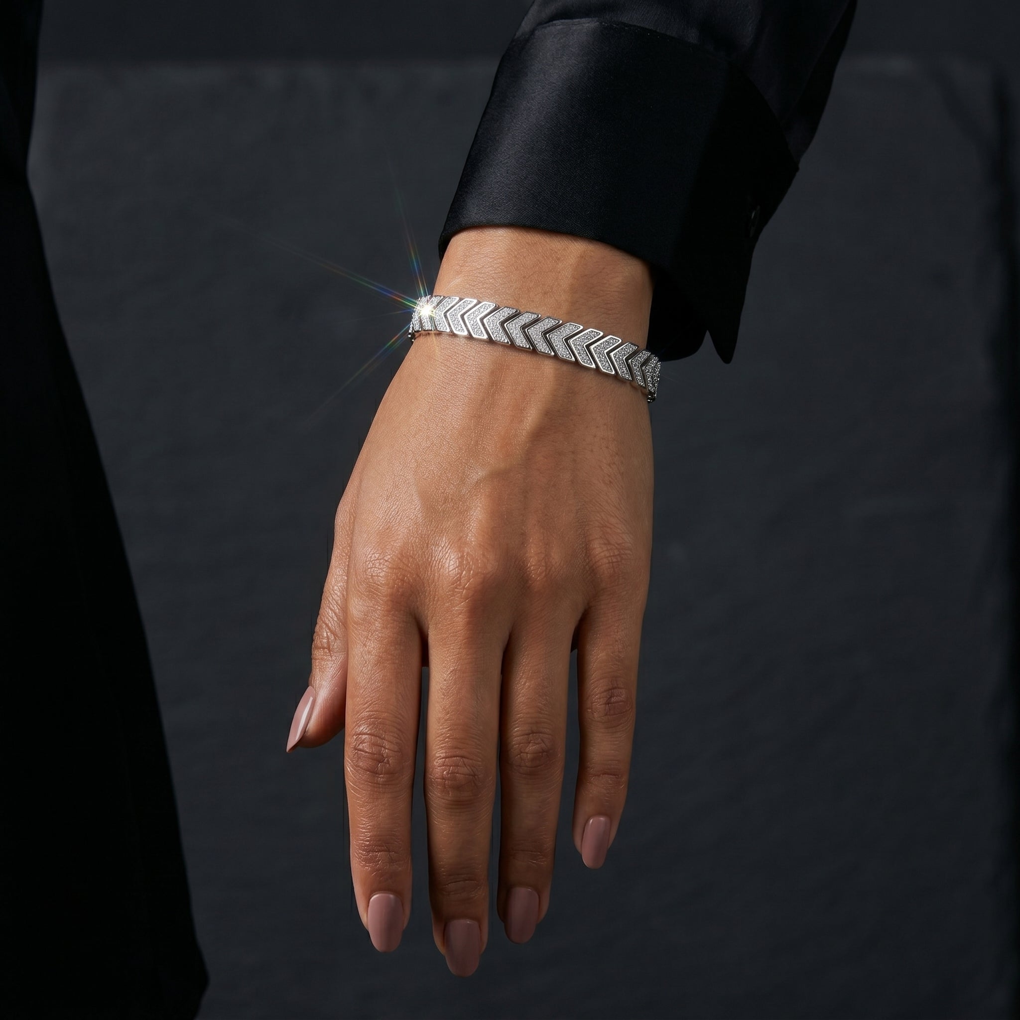 Chevron Crystal Bracelet