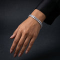 Wide Baguette Crystal Bracelet