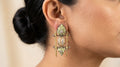 Architectural Gemstone Drop Earrings