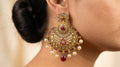 Grand Kundan Chandbali Earrings