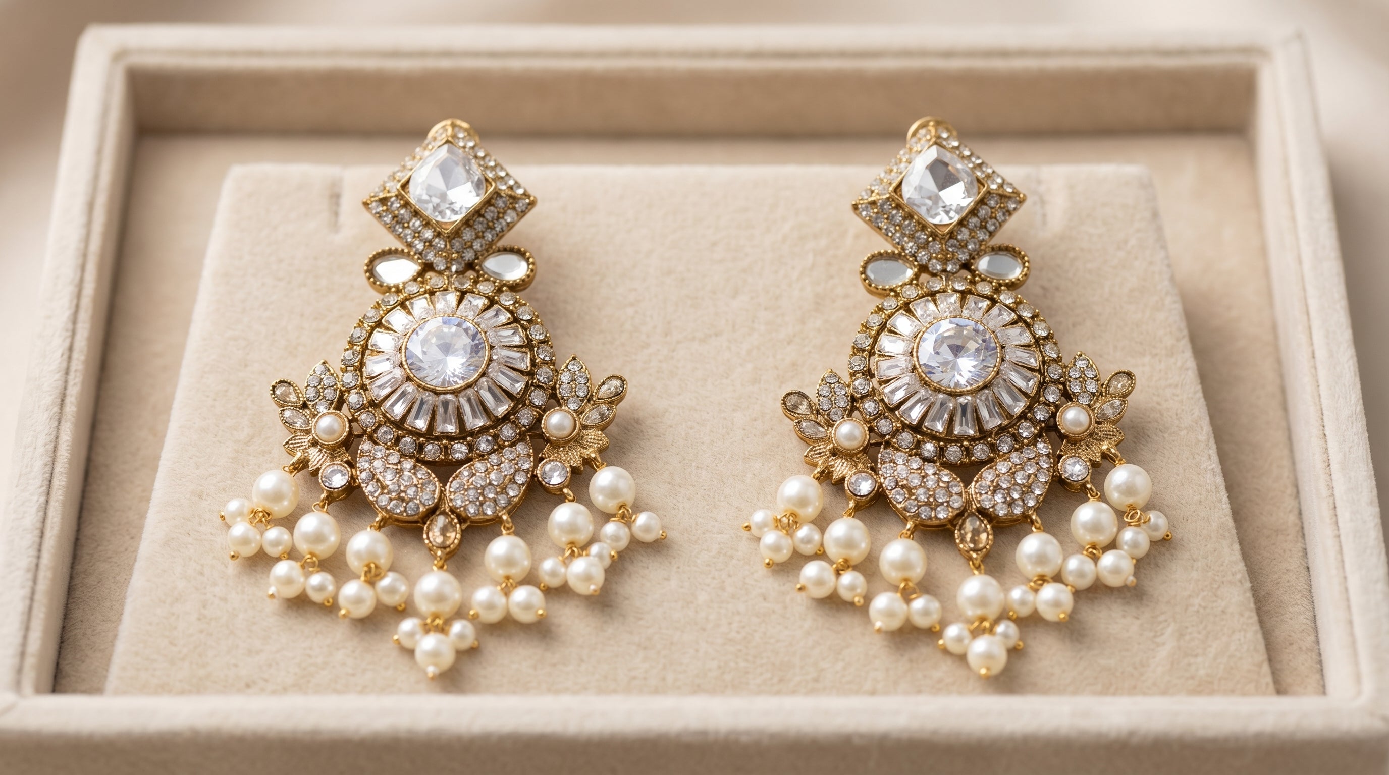 Diamond Style CZ Baguette Earrings