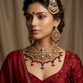 Emerald & Diamond Tennis Double-Row Bridal Set