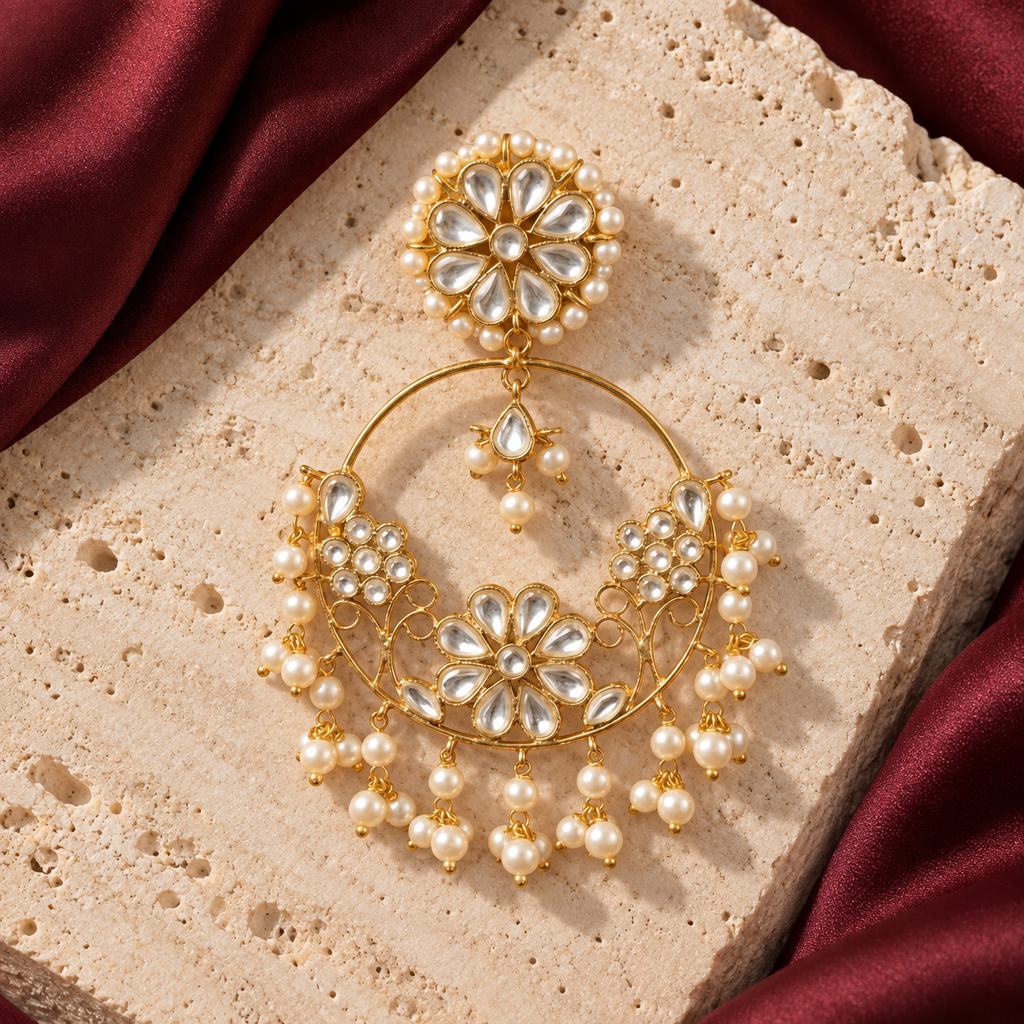 Jashan jewellery — ivory and burgundy studio view
