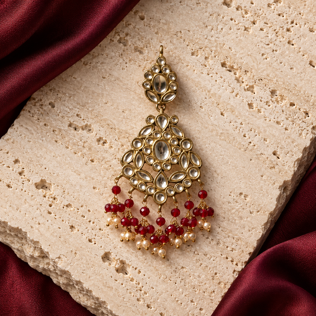 Jashan jewellery — ivory and burgundy studio view