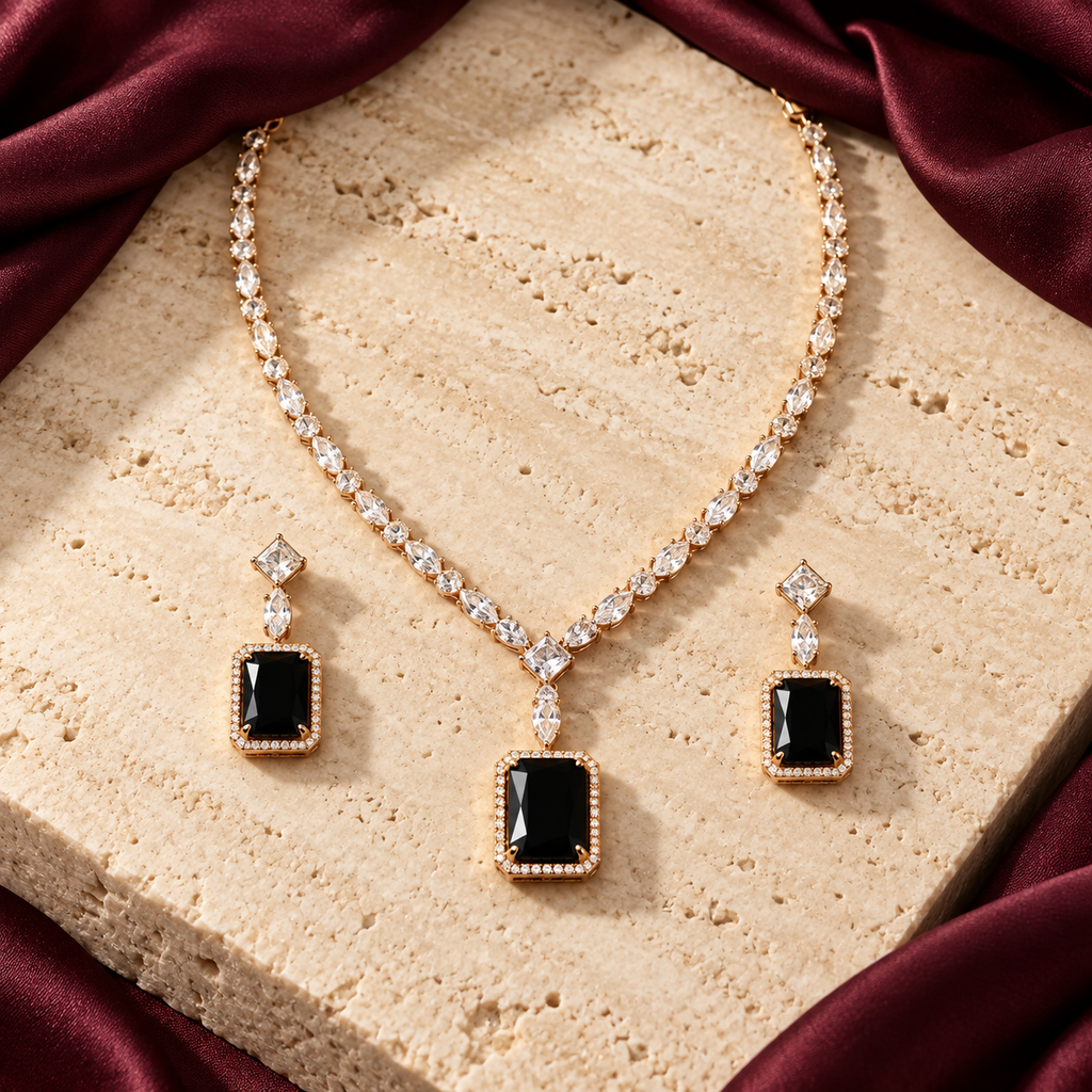 Jashan jewellery — ivory and burgundy studio view