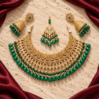 Jashan jewellery — ivory and burgundy studio view