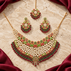Jashan jewellery — ivory and burgundy studio view
