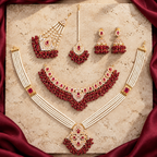 Jashan jewellery — ivory and burgundy studio view