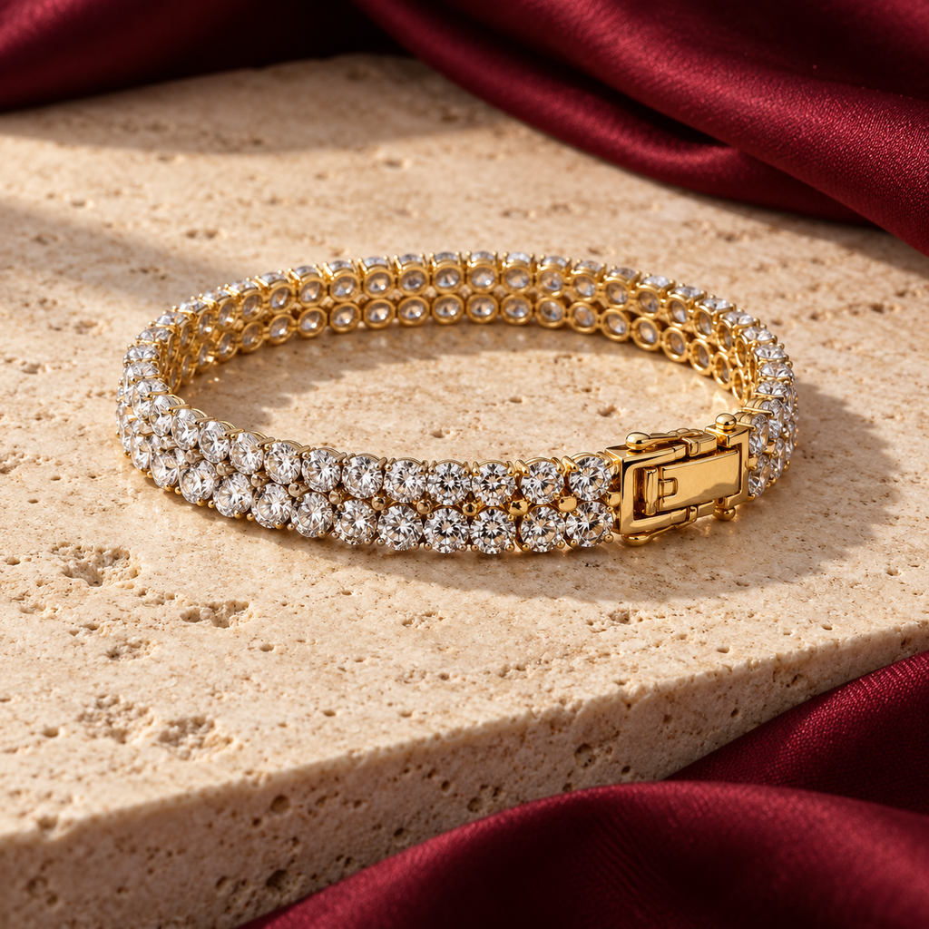 Jashan jewellery — ivory and burgundy studio view