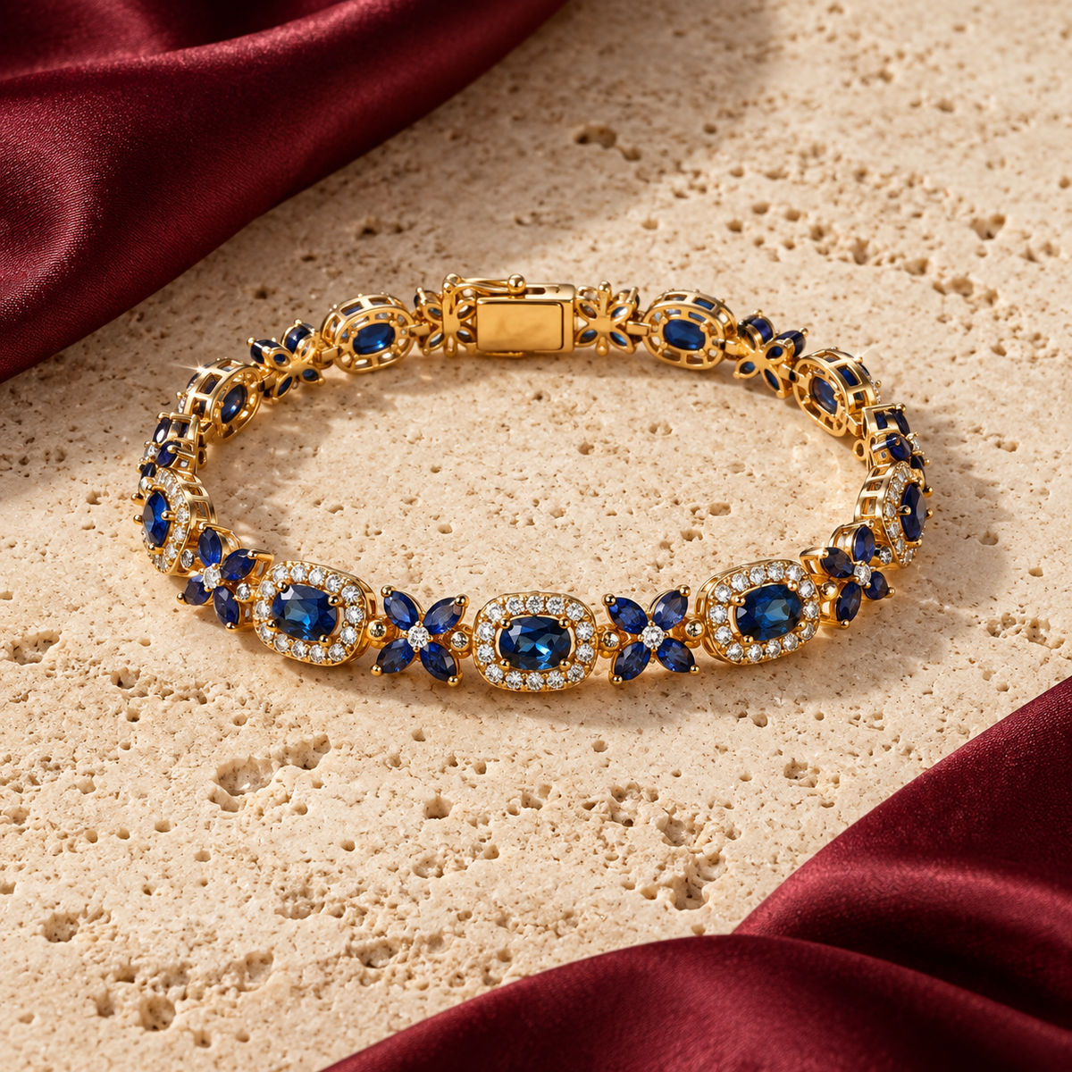 Jashan jewellery — ivory and burgundy studio view