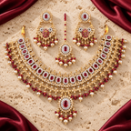 Jashan jewellery — ivory and burgundy studio view