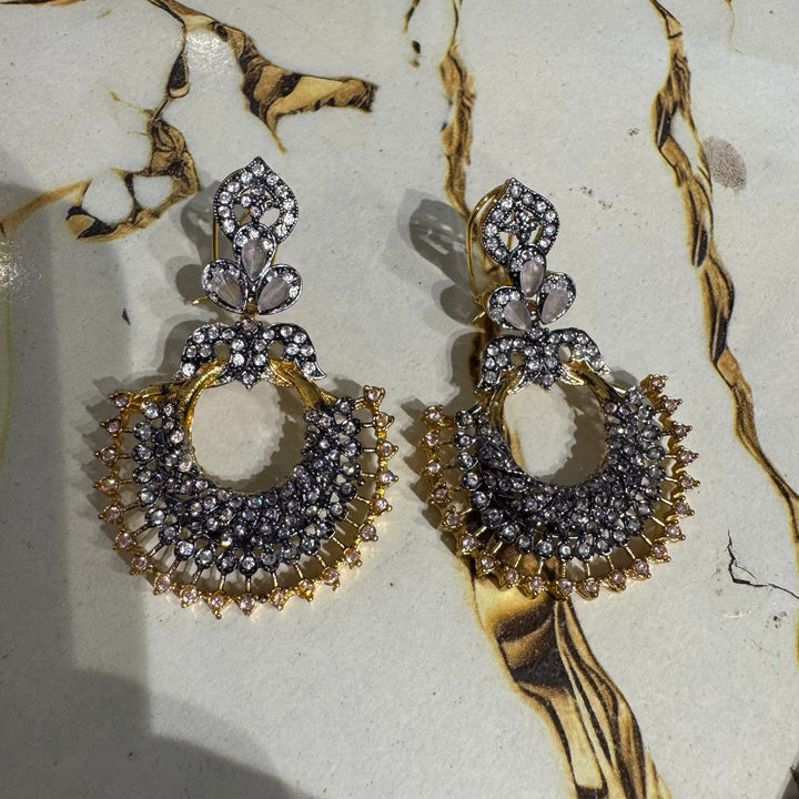 Original photograph — Noor Blush Pink Chandbali Earrings
