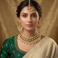 Pearl & Meenakari Gold Choker Necklace Set — artificial necklace set by Jashan Jewels Pakistan