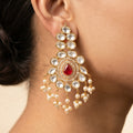 Kundan Polki Earrings — artificial earrings by Jashan Jewels Pakistan