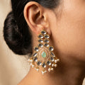 Kundan Chandelier Earrings — artificial earrings by Jashan Jewels Pakistan